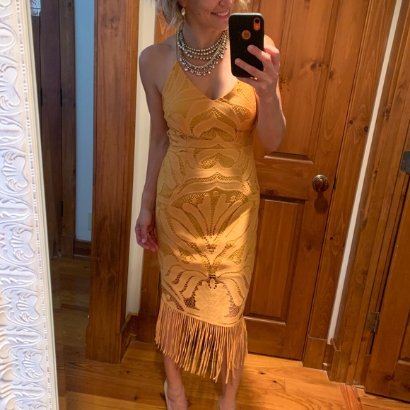 khaleesi dress mustard